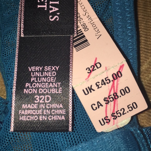 32D-Victoria's Secret Very Sexy Unlined Plunge Bra - Picture 6 of 6